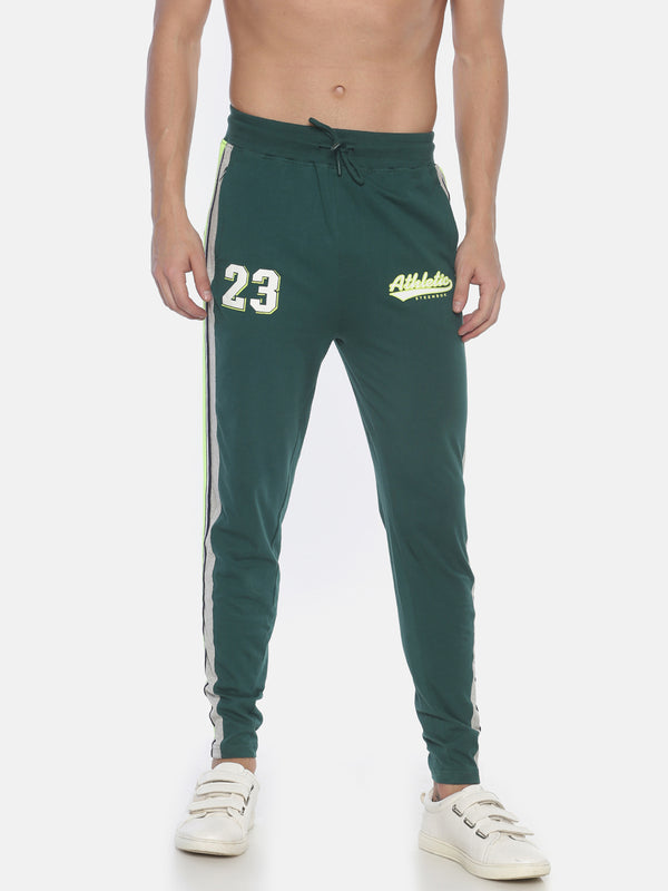 Green Striped Track Pant