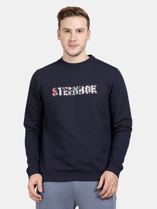 Navy French Terry Full Sleeve Sweatshirt