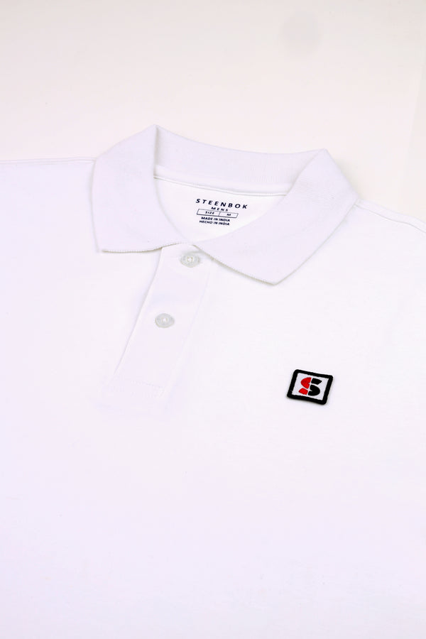 Optic White Pima Cotton Polo T-Shirt