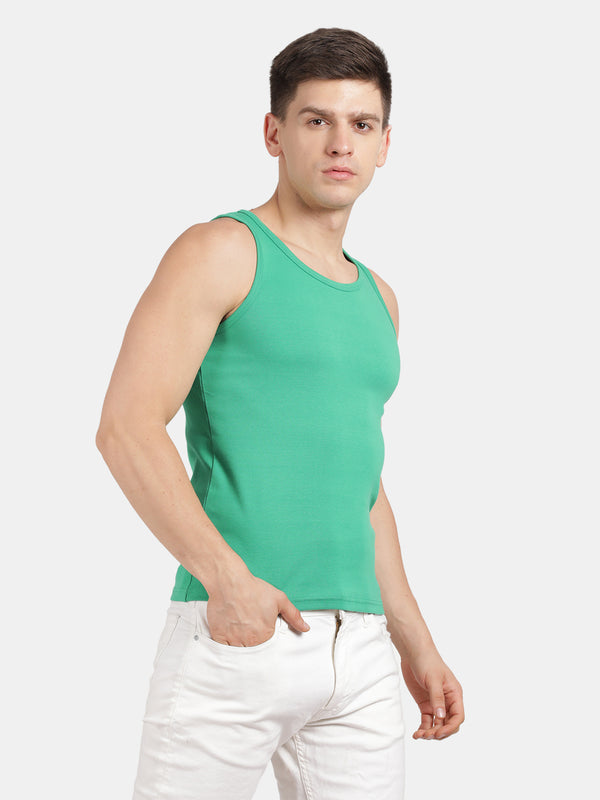 Men's Navy Slim Fit Tangtop