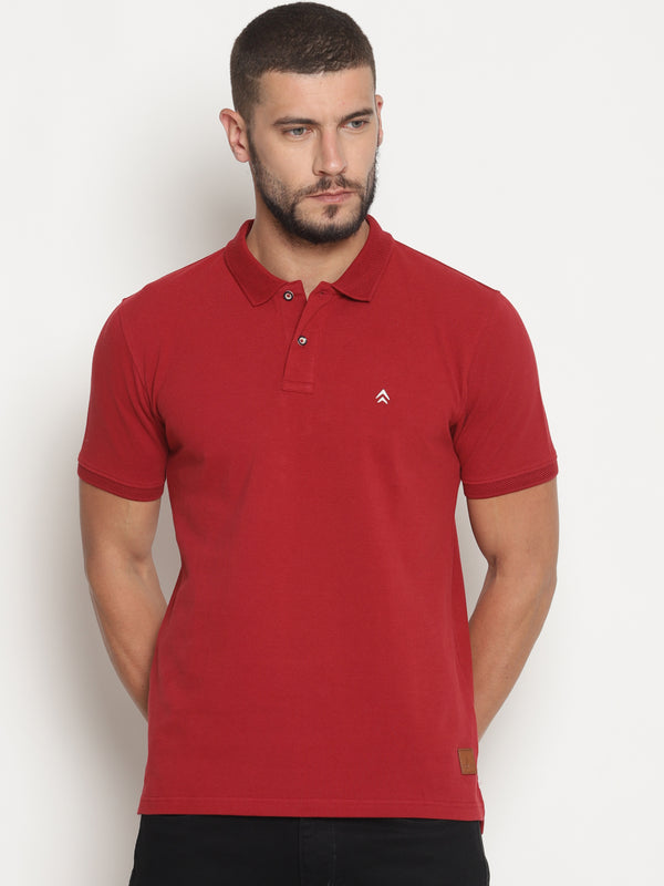 Men's Double Tuck Pique Indian Summer Polo T-Shirt
