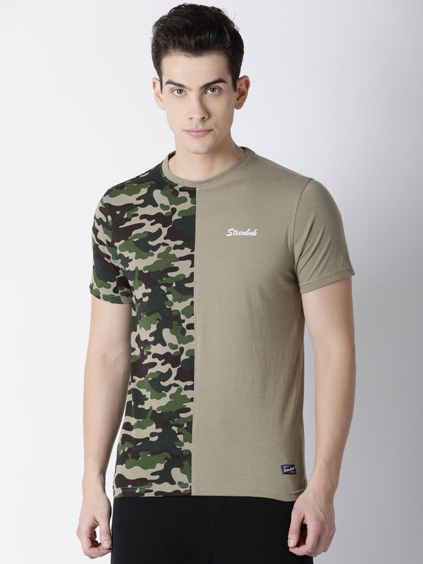 Men's Half Camo AOP Crew Neck