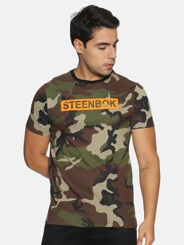 Men's Camo Printed T-Shirt