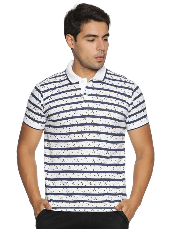 Men's Striped Polo T-shirt