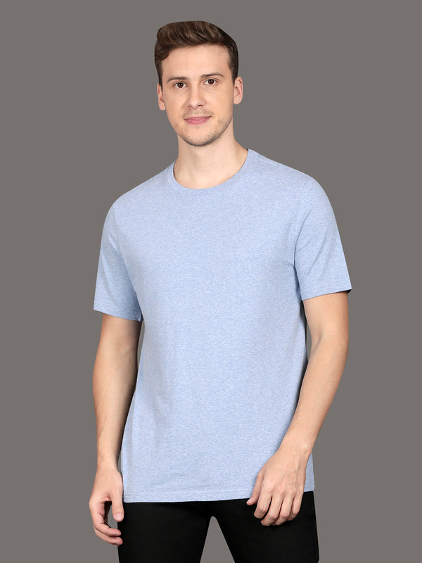 Men's Organic Cotton Jamaica heather Crew Neck Tee