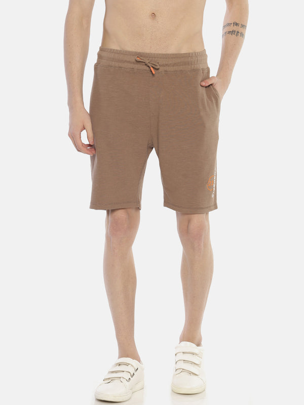 Men's Khaki Pique Shorts