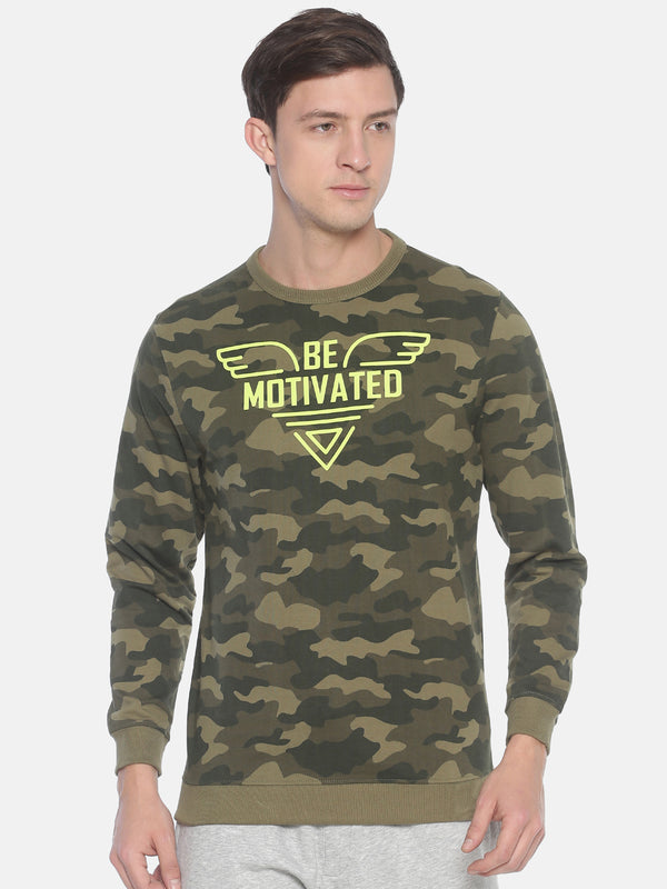 Camo Printer Full Sleeve Sweatshirt for men