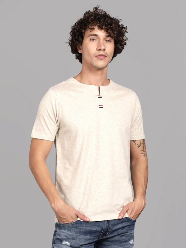 Sandal Henley Neck T-Shirt for men
