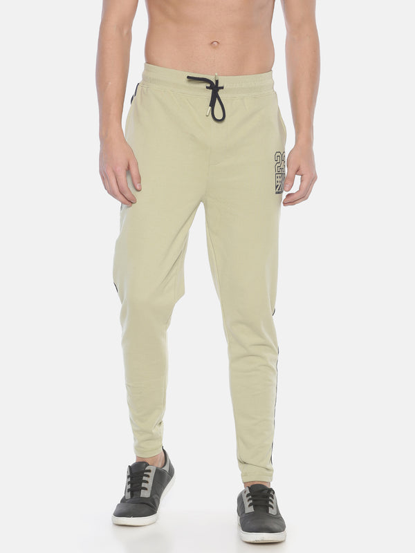 Men's Thistle Green Stripped Track Pant