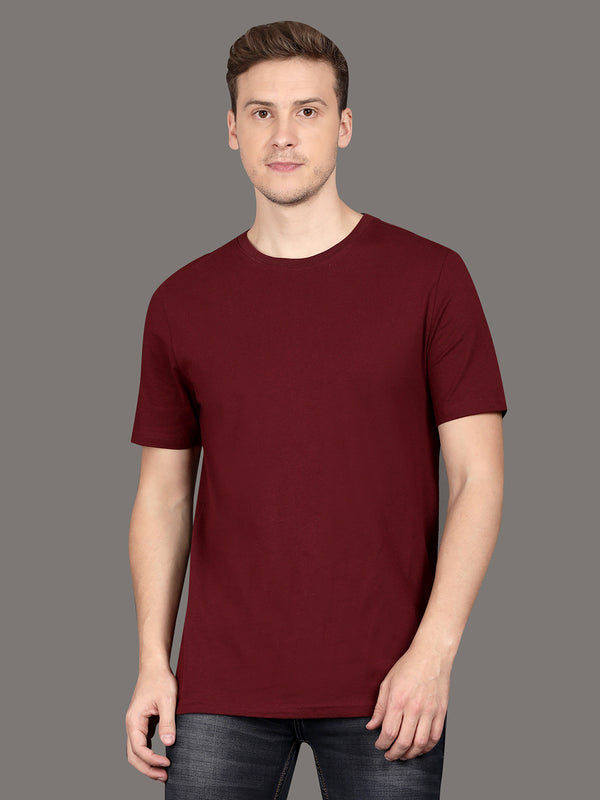 Men's Organic Cotton Classic Wine Crew Neck Tee