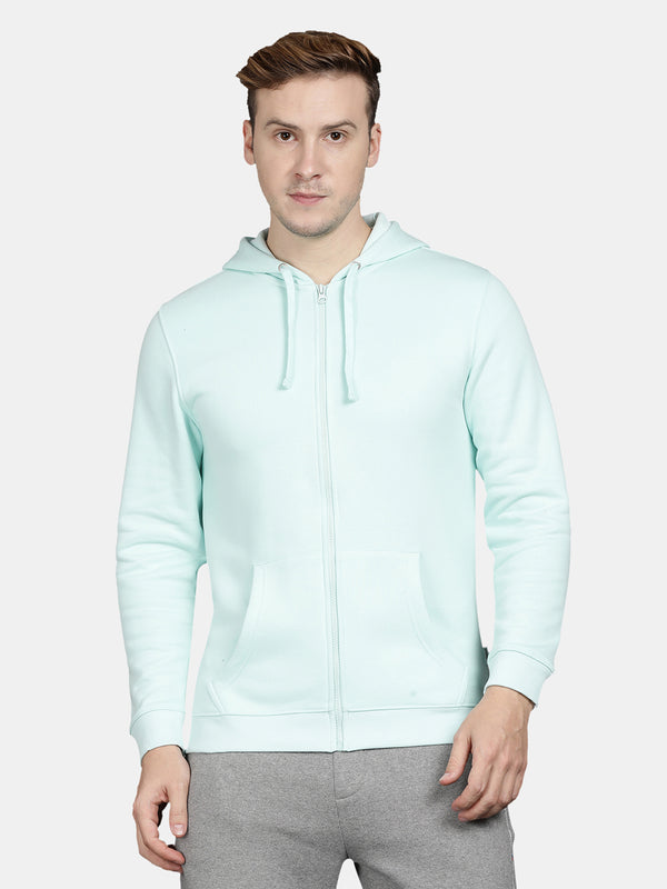 Pastel Green Full Open Hoodie