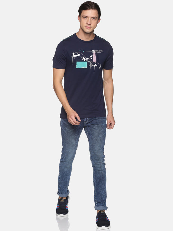 Touch of Art - Navy T-Shirt